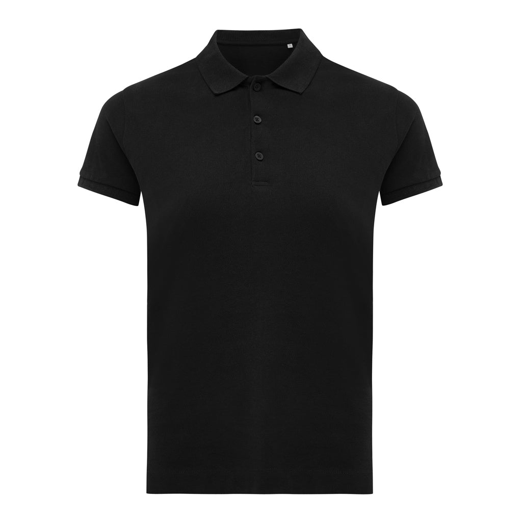 IQONIQ Yosemite Damen Piqué-Poloshirt aus rec. Baumwolle – schwarz