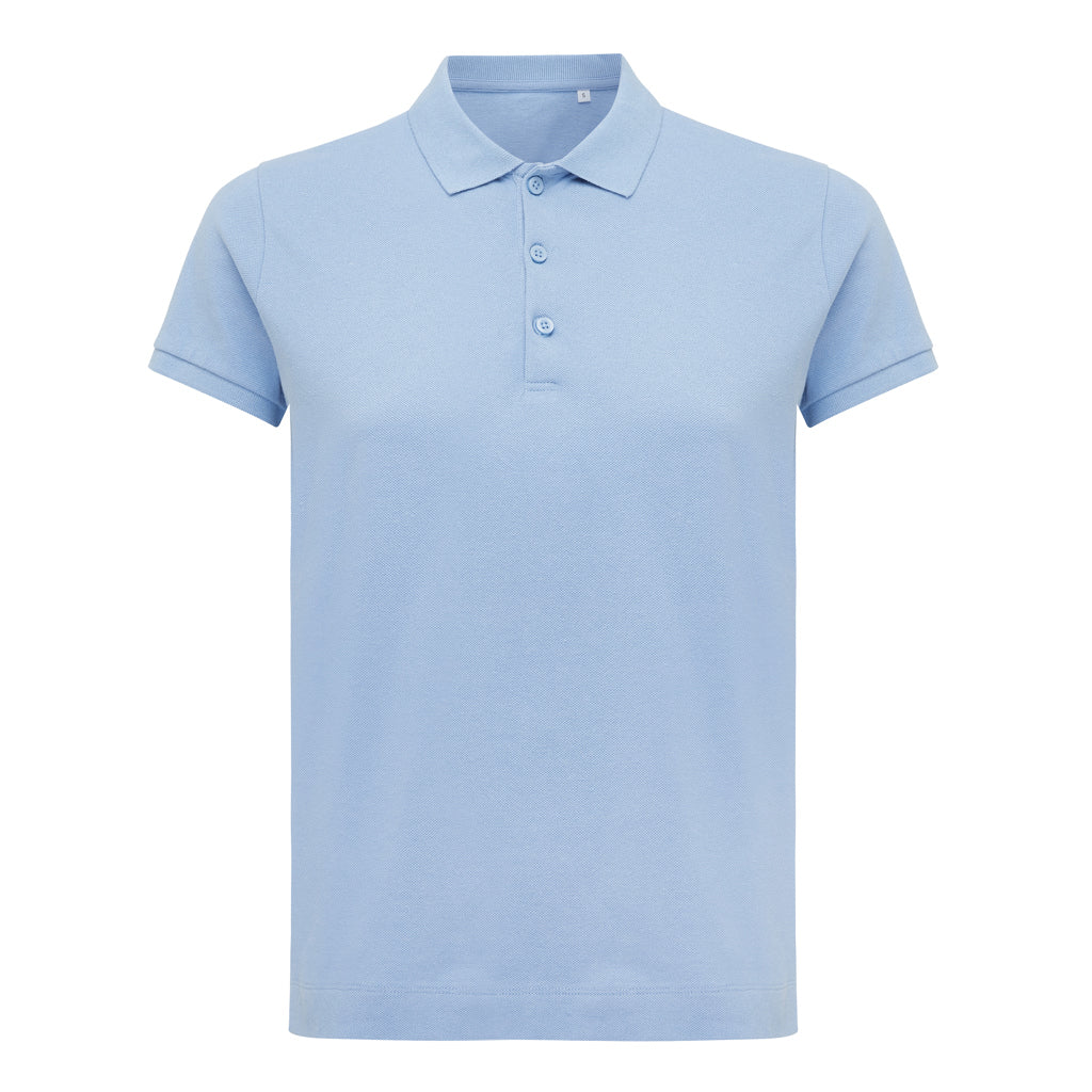 IQONIQ Yosemite Damen Piqué-Poloshirt aus rec. Baumwolle – sky blue