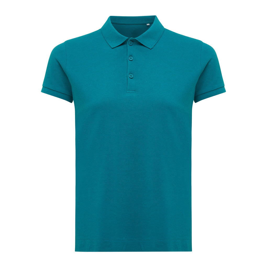 IQONIQ Yosemite Damen Piqué-Poloshirt aus rec. Baumwolle – verdigris