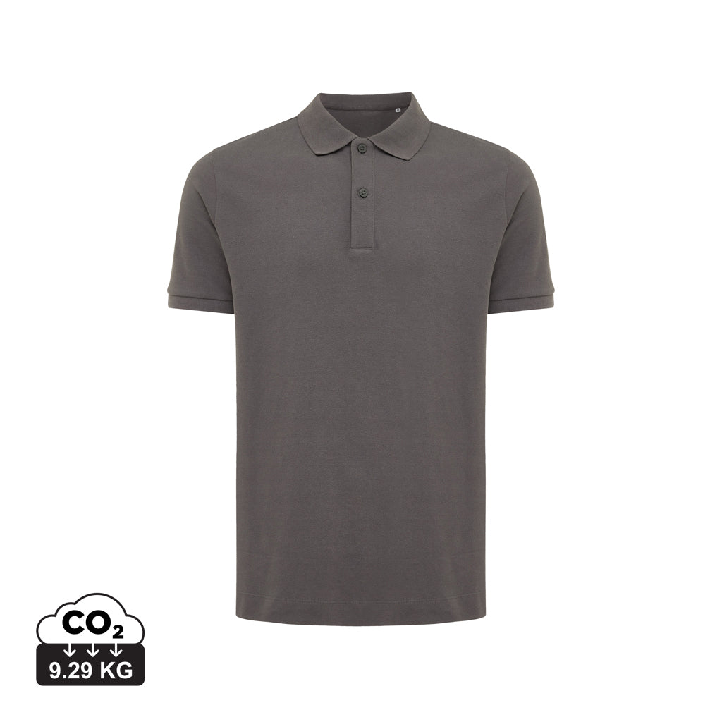 IQONIQ Yosemite Piqué-Poloshirt aus recycelter Baumwolle – anthrazit