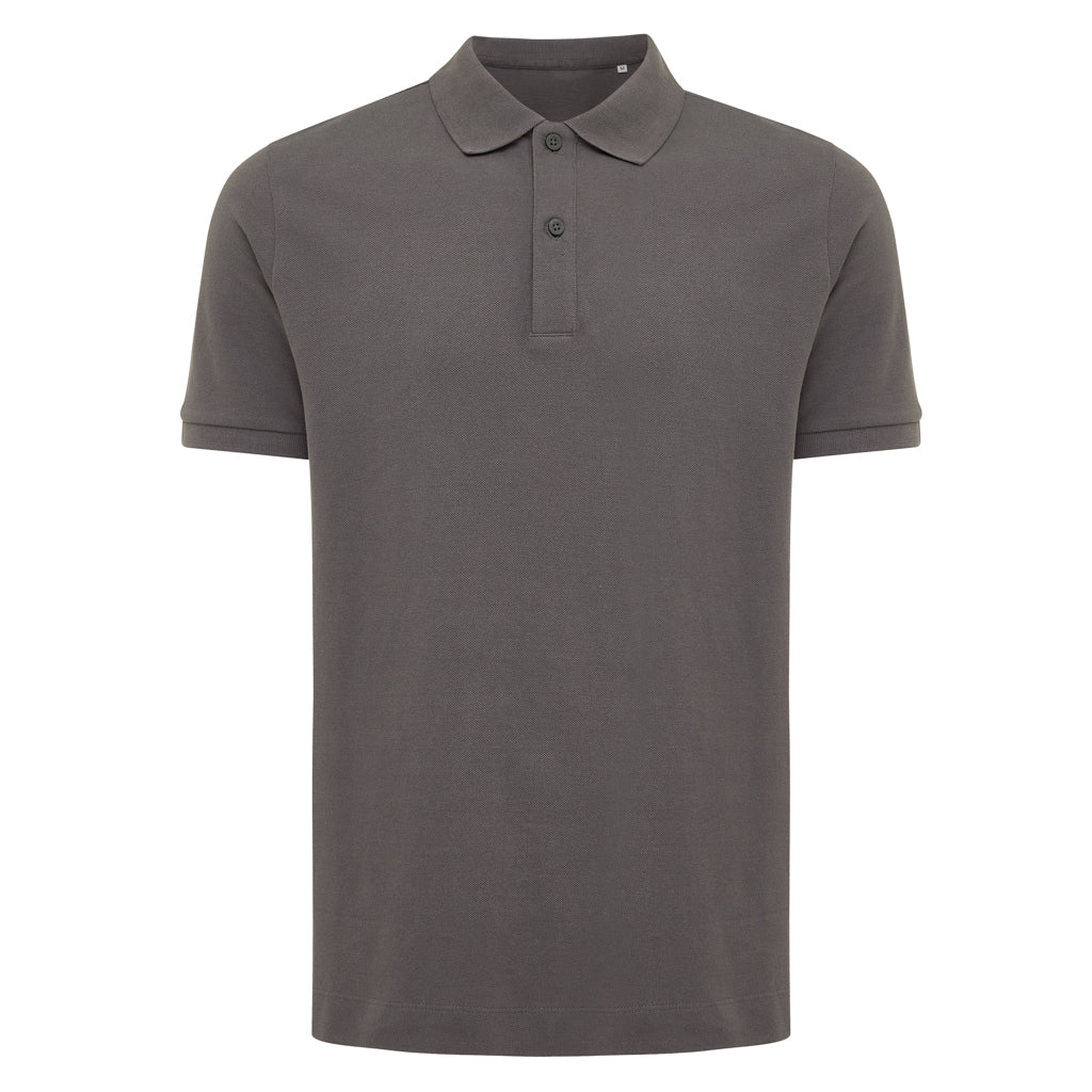 IQONIQ Yosemite Piqué-Poloshirt aus recycelter Baumwolle – anthrazit
