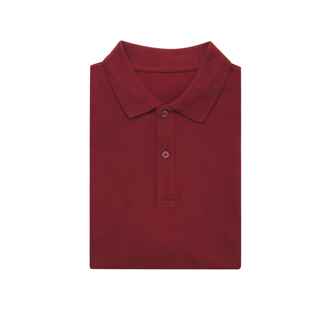 IQONIQ Yosemite Piqué-Poloshirt aus recycelter Baumwolle – burgunderrot
