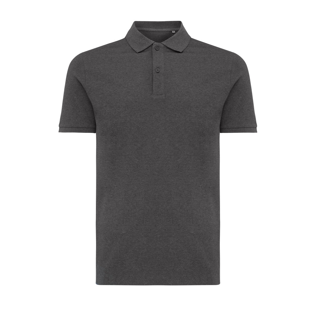 IQONIQ Yosemite Piqué-Poloshirt aus recycelter Baumwolle – heather anthracite