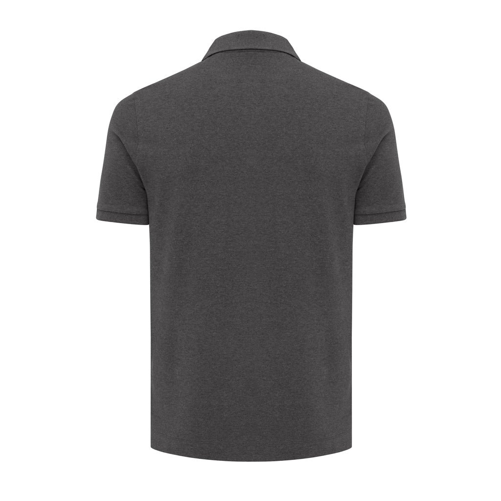 IQONIQ Yosemite Piqué-Poloshirt aus recycelter Baumwolle – heather anthracite