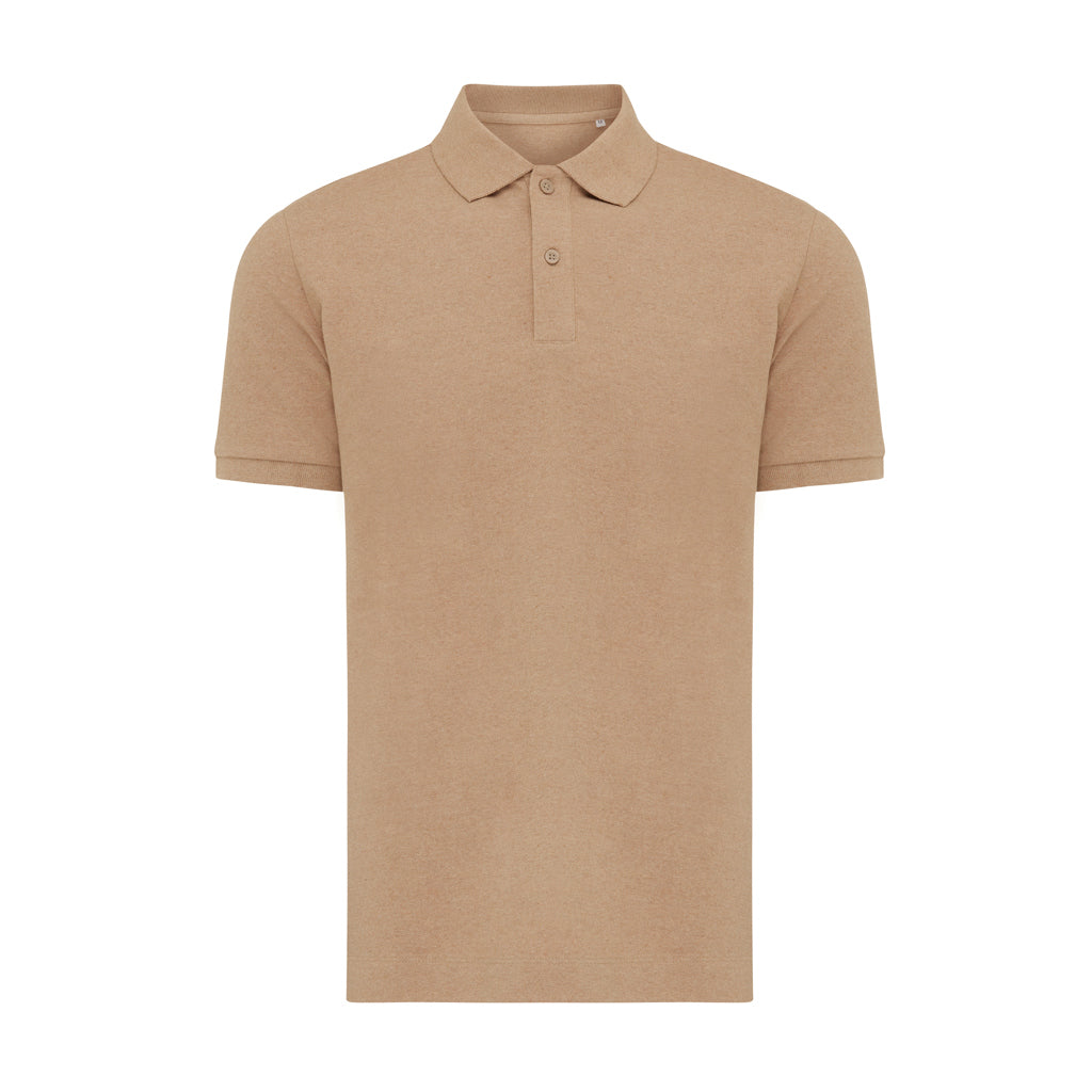 IQONIQ Yosemite Piqué-Poloshirt aus recycelter Baumwolle – heather brown