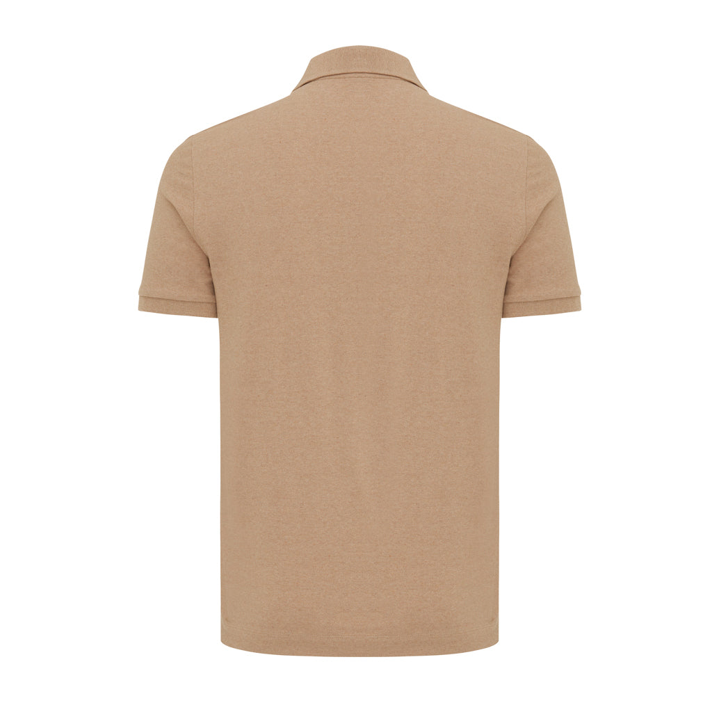 IQONIQ Yosemite Piqué-Poloshirt aus recycelter Baumwolle – heather brown