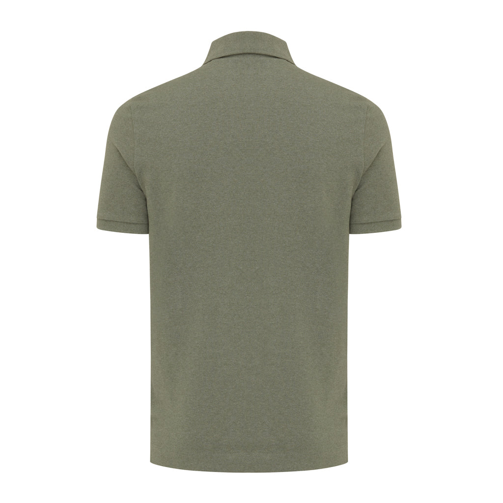IQONIQ Yosemite Piqué-Poloshirt aus recycelter Baumwolle – heather green