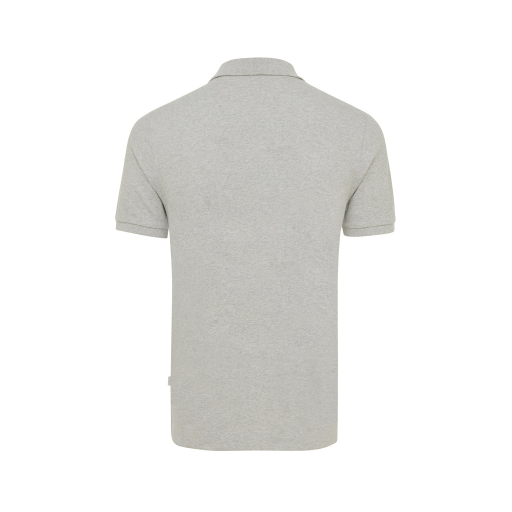 IQONIQ Yosemite Piqué-Poloshirt aus recycelter Baumwolle – heather grey