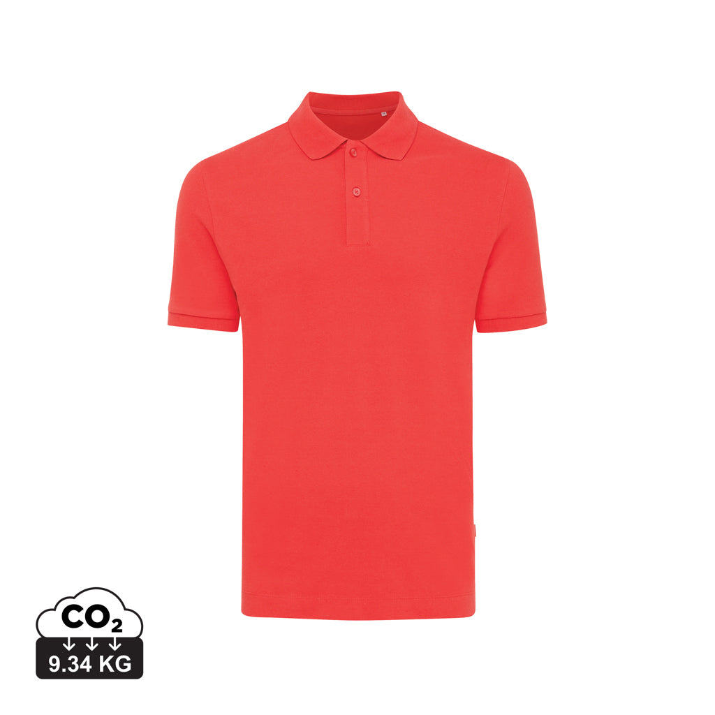 IQONIQ Yosemite Piqué-Poloshirt aus recycelter Baumwolle – luscious red