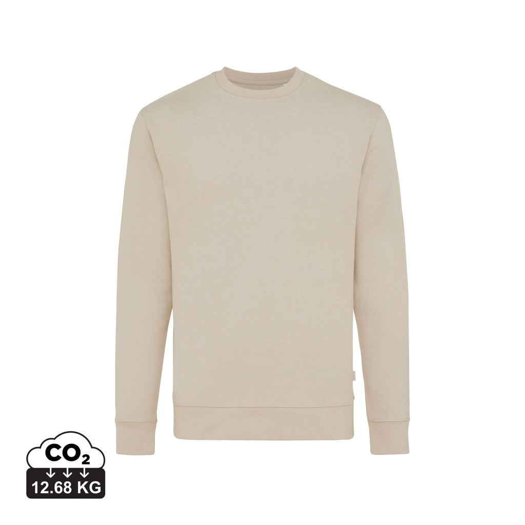 IQONIQ Zion Rundhals-Sweater aus recycelter Baumwolle – desert