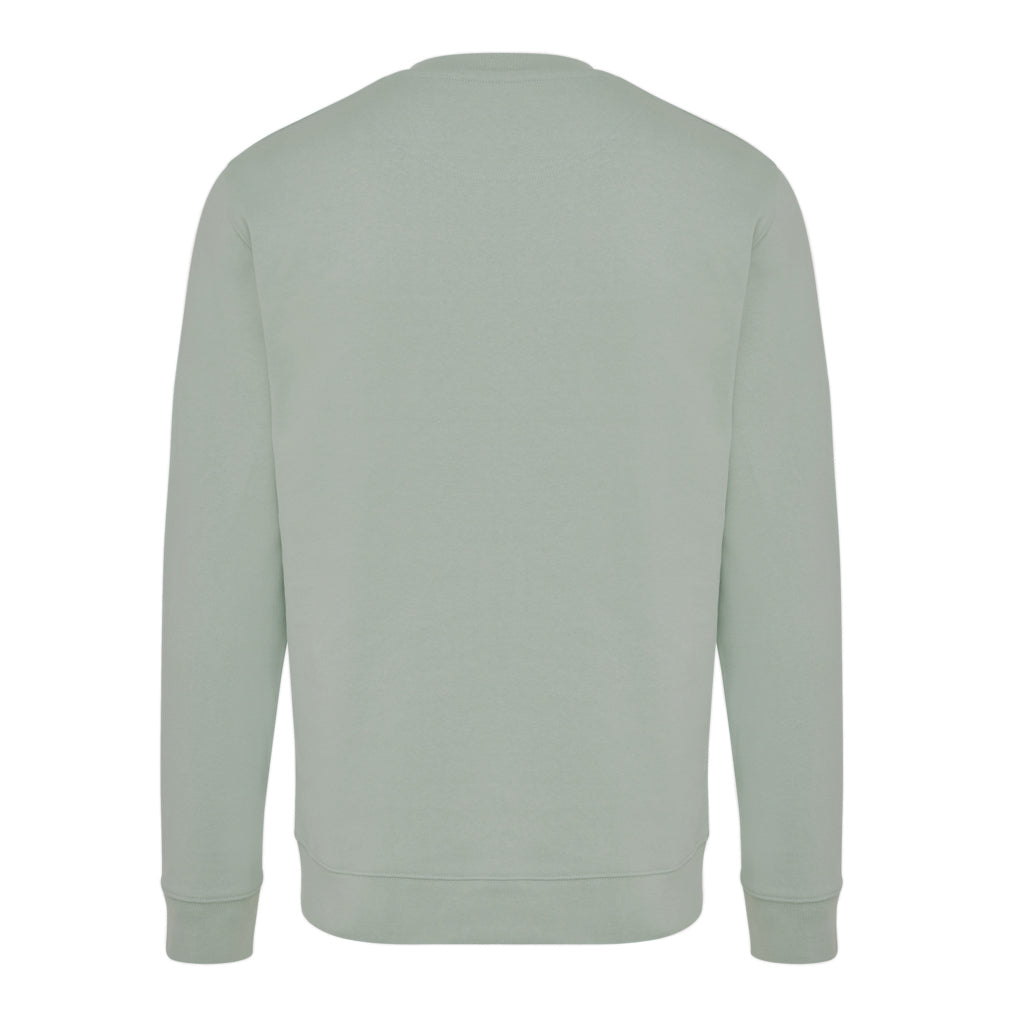 IQONIQ Zion Rundhals-Sweater aus recycelter Baumwolle – Iceberg green