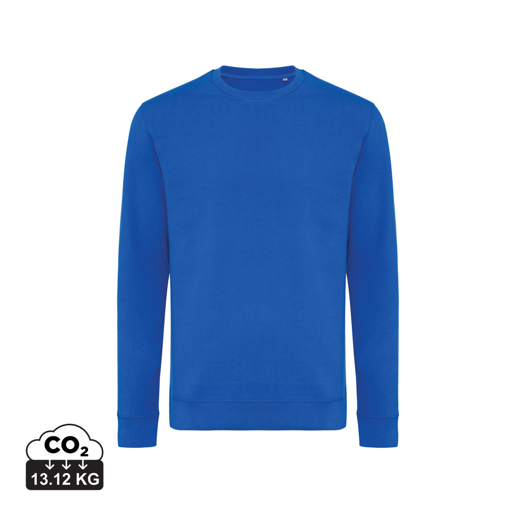 IQONIQ Zion Rundhals-Sweater aus recycelter Baumwolle – Königsblau
