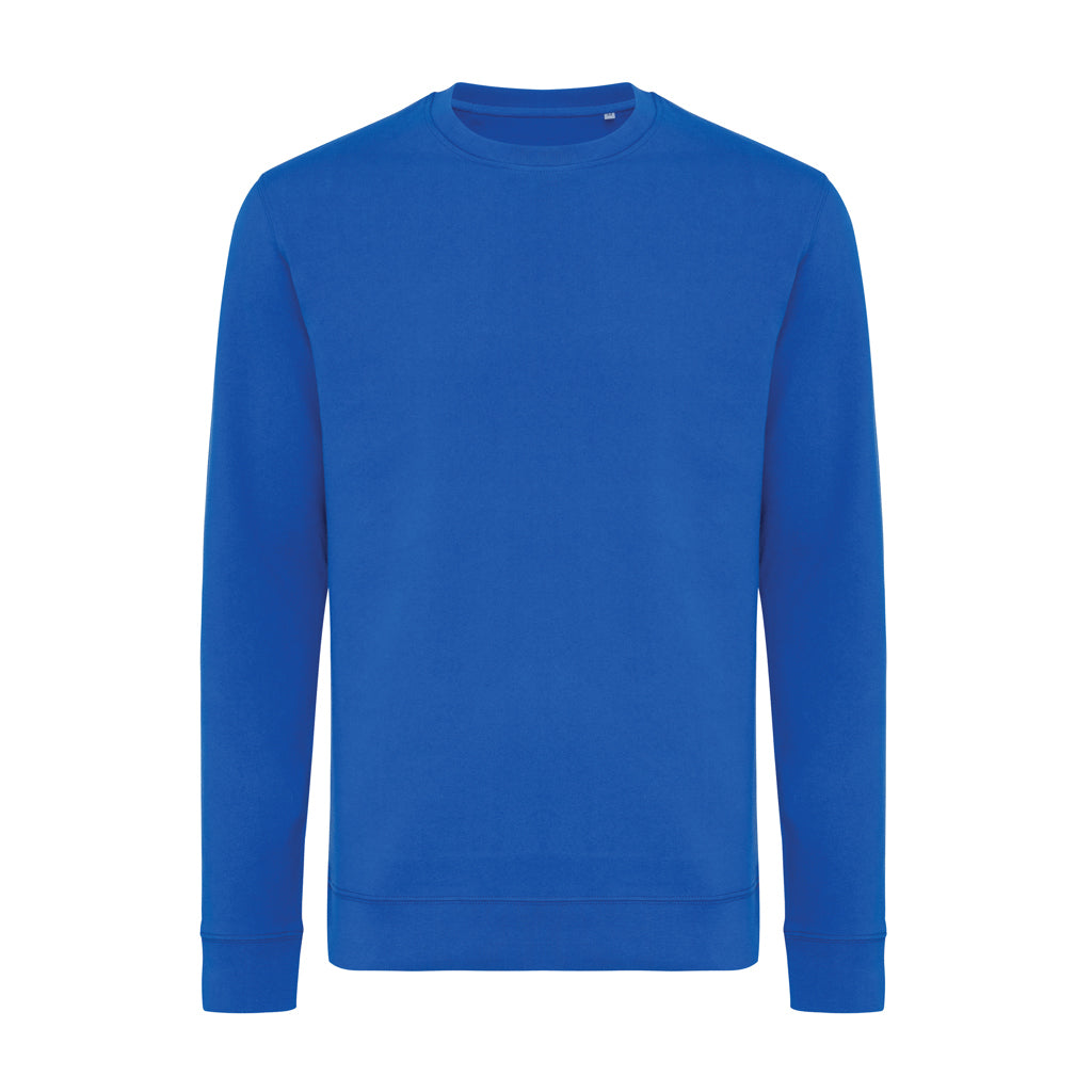 IQONIQ Zion Rundhals-Sweater aus recycelter Baumwolle – Königsblau