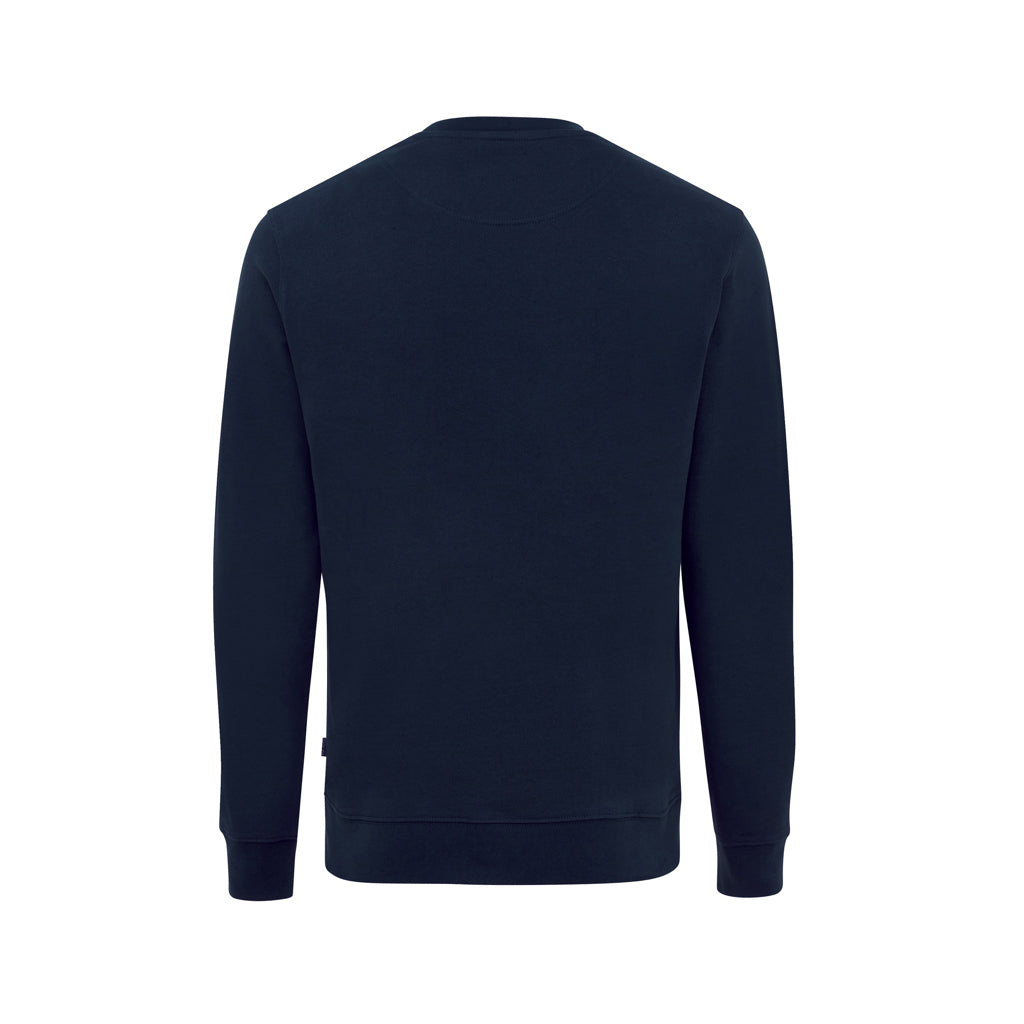 IQONIQ Zion Rundhals-Sweater aus recycelter Baumwolle – navy blau