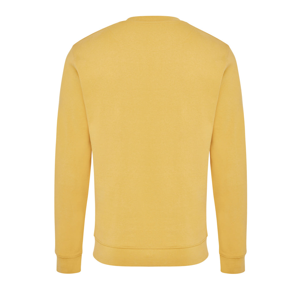 IQONIQ Zion Rundhals-Sweater aus recycelter Baumwolle – ochre yellow