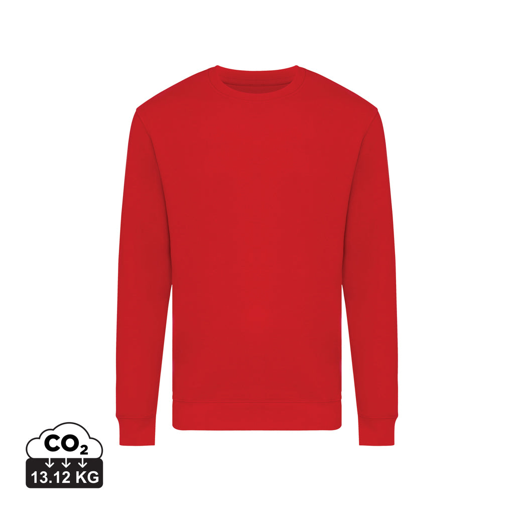IQONIQ Zion Rundhals-Sweater aus recycelter Baumwolle – rot