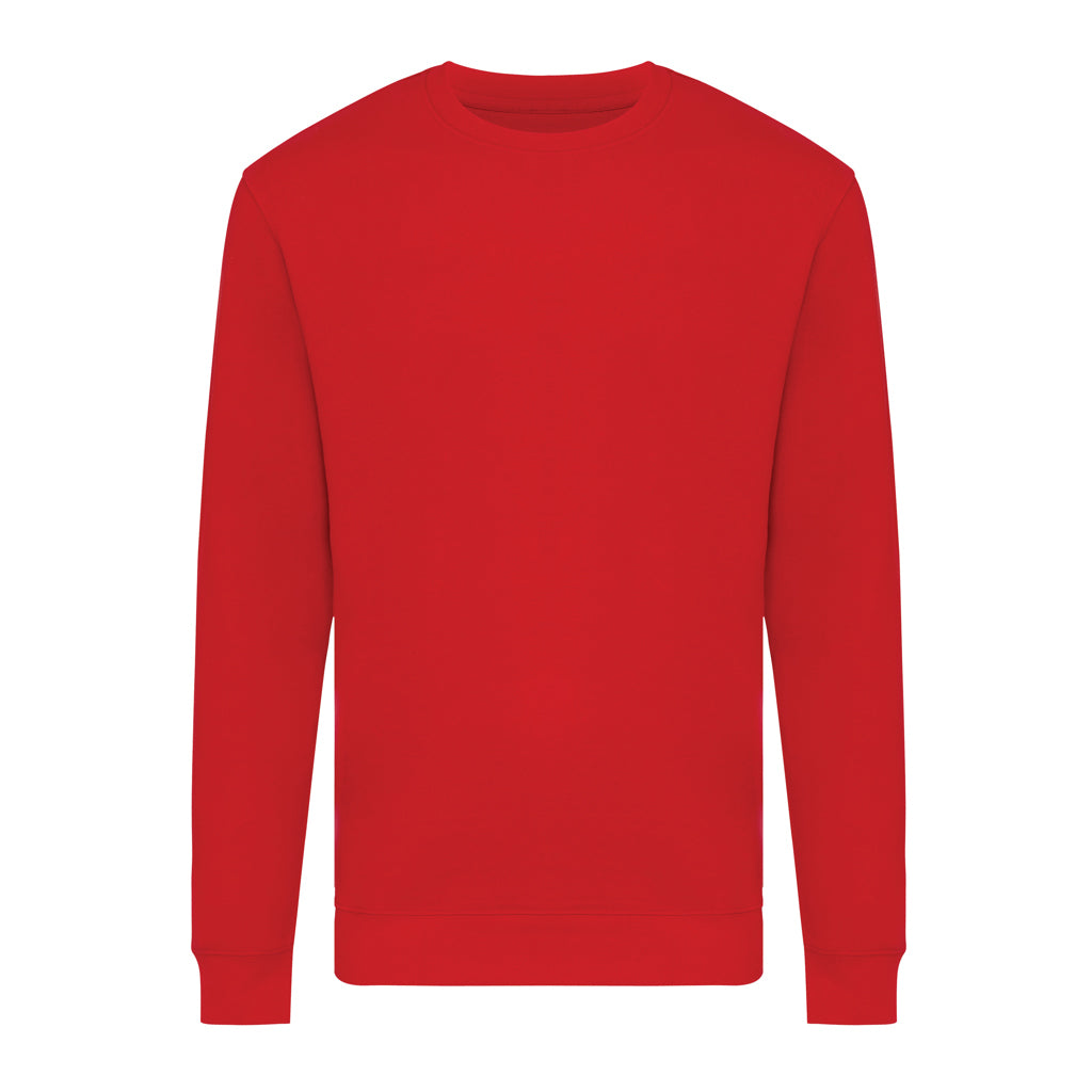 IQONIQ Zion Rundhals-Sweater aus recycelter Baumwolle – rot