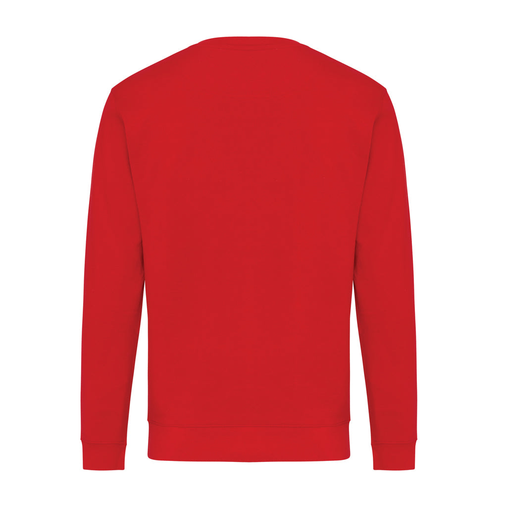 IQONIQ Zion Rundhals-Sweater aus recycelter Baumwolle – rot