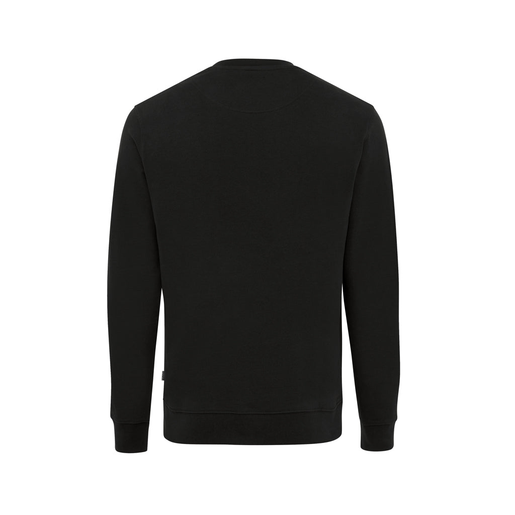 IQONIQ Zion Rundhals-Sweater aus recycelter Baumwolle – schwarz