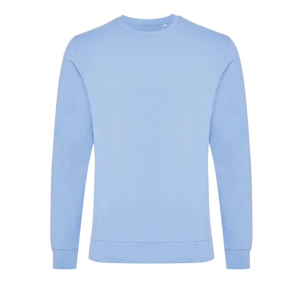 IQONIQ Zion Rundhals-Sweater aus recycelter Baumwolle – sky blue