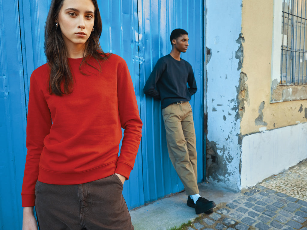 IQONIQ Zion Rundhals-Sweater aus recycelter Baumwolle