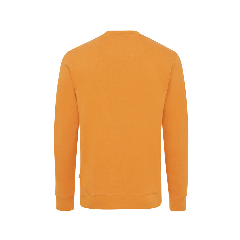IQONIQ Zion Rundhals-Sweater aus recycelter Baumwolle – sundial orange