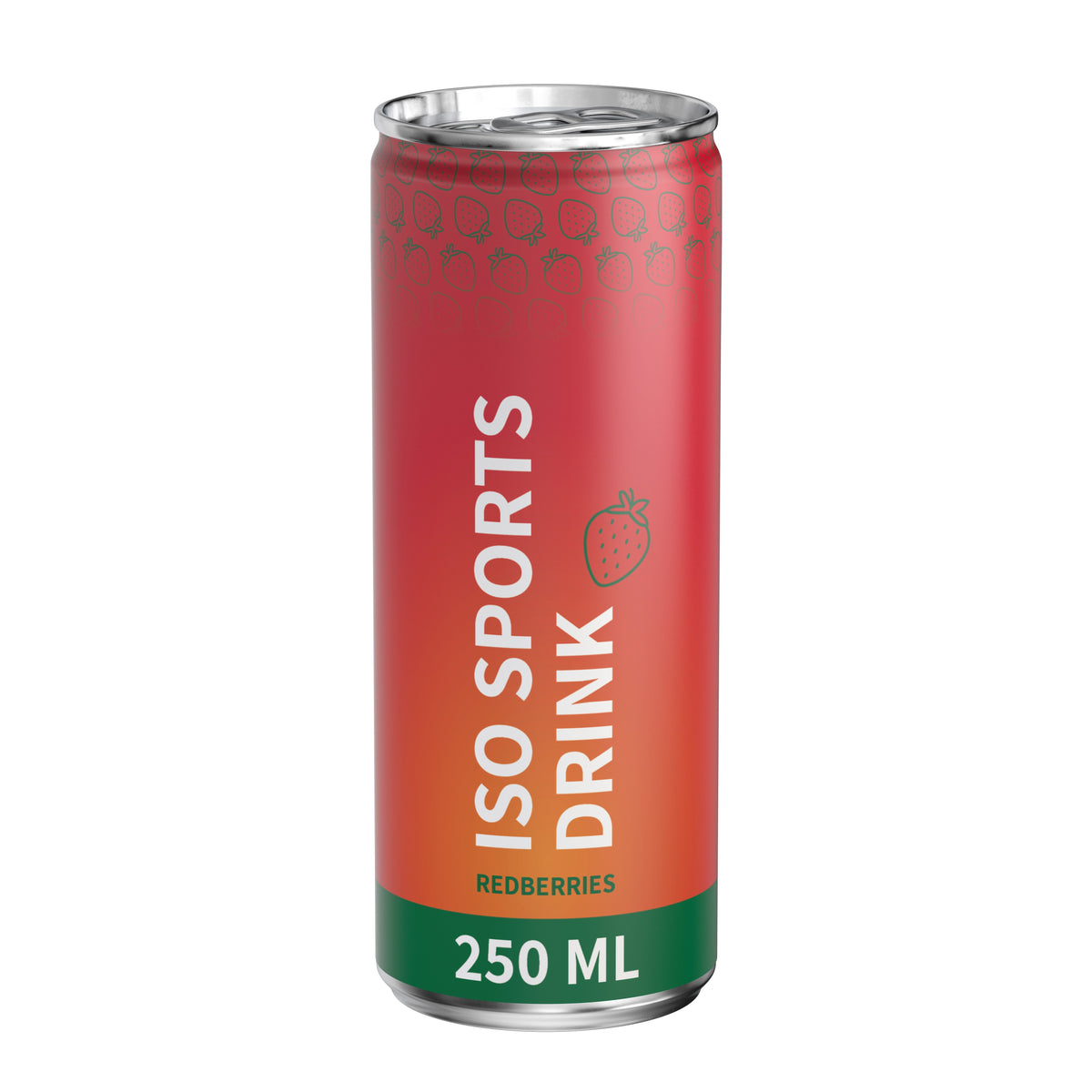 Iso Drink Red Berries 250 ml Dose mit Fullbody Etikett