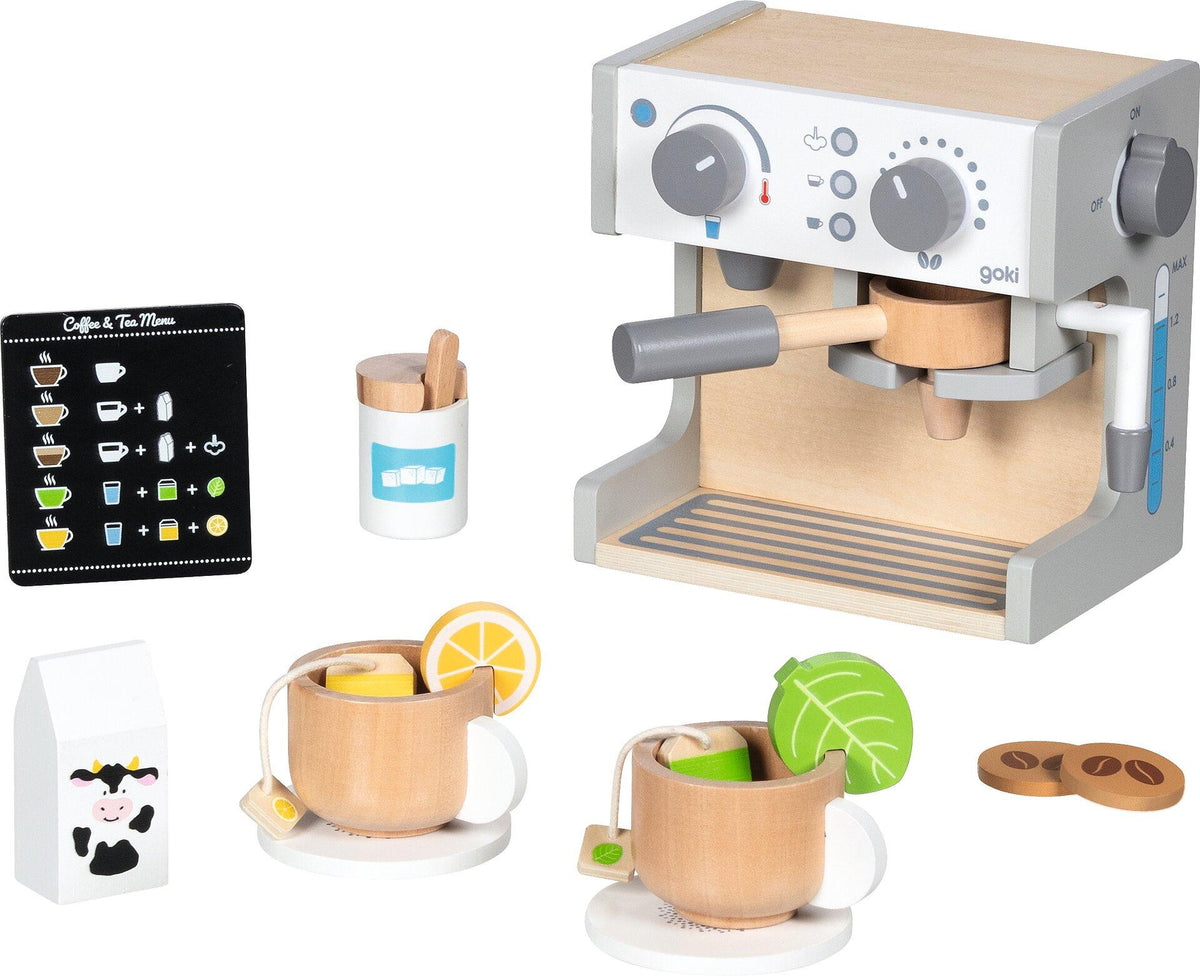 Kaffee und Teestation aus Holz von goki – Ansicht
