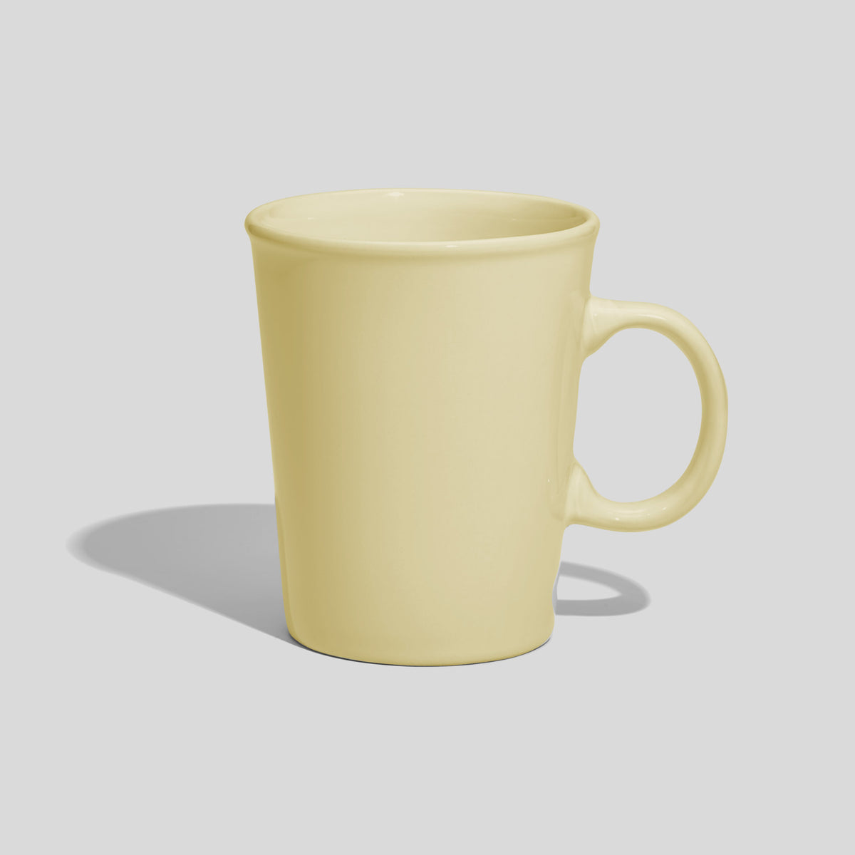 Kaffeebecher 280 ml mit rundem Henkel und Randwulst – Ecru
