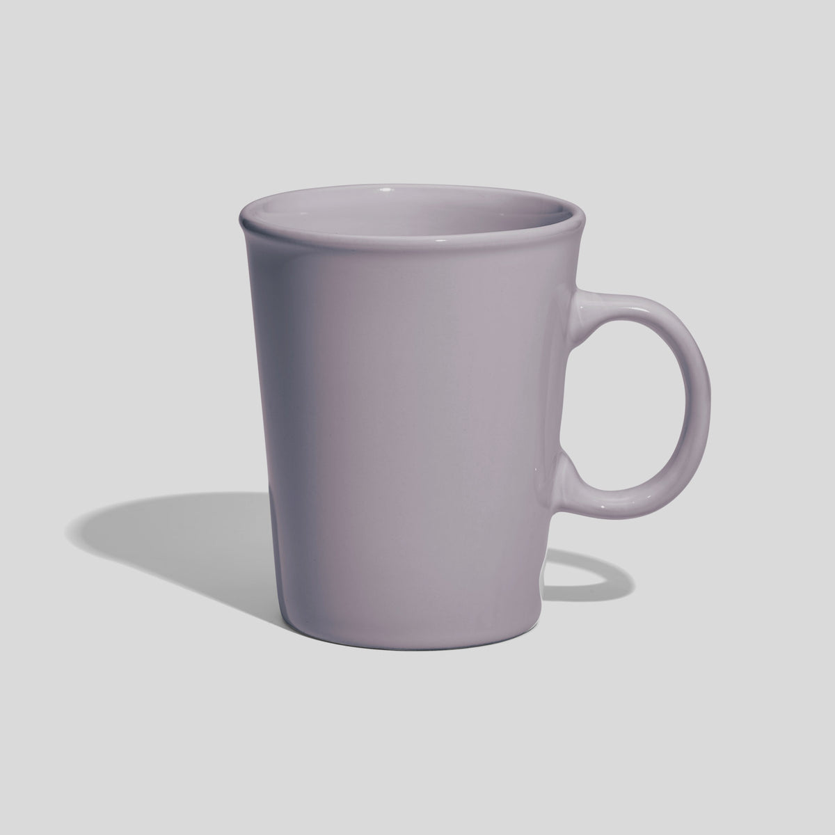 Kaffeebecher 280 ml mit rundem Henkel und Randwulst – Hellgrau