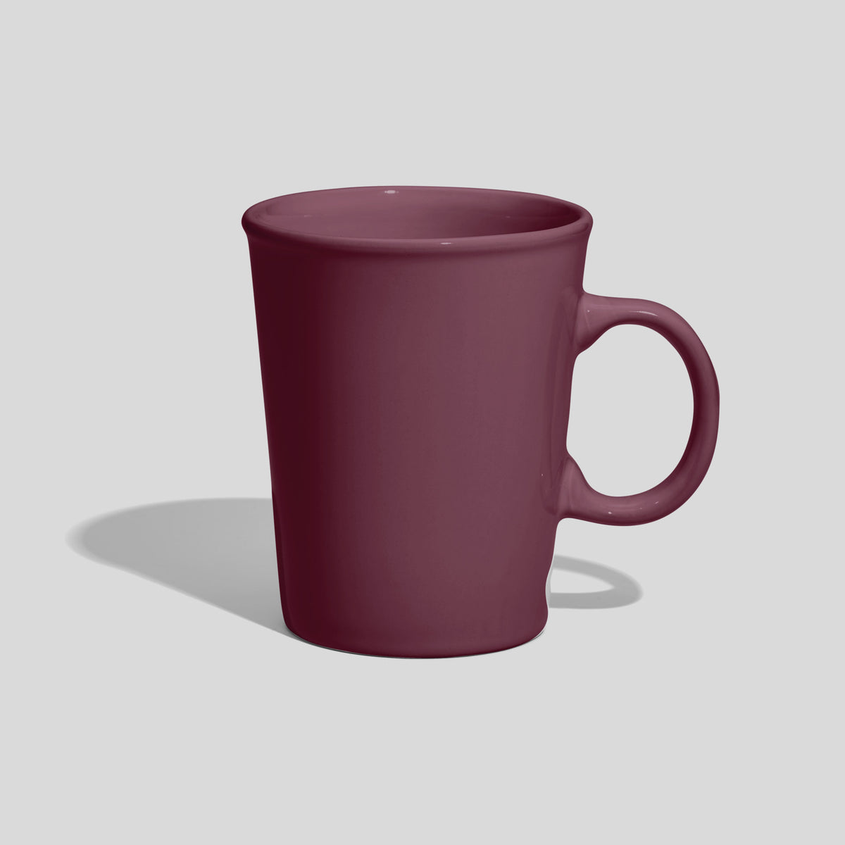 Kaffeebecher 280 ml mit rundem Henkel und Randwulst – Mauve