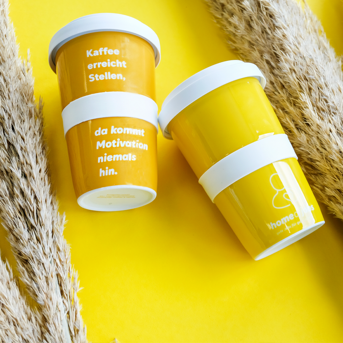 Keramik To Go Becher für Home of Jobs, Kundenprojekt von Vanilla & Pepper