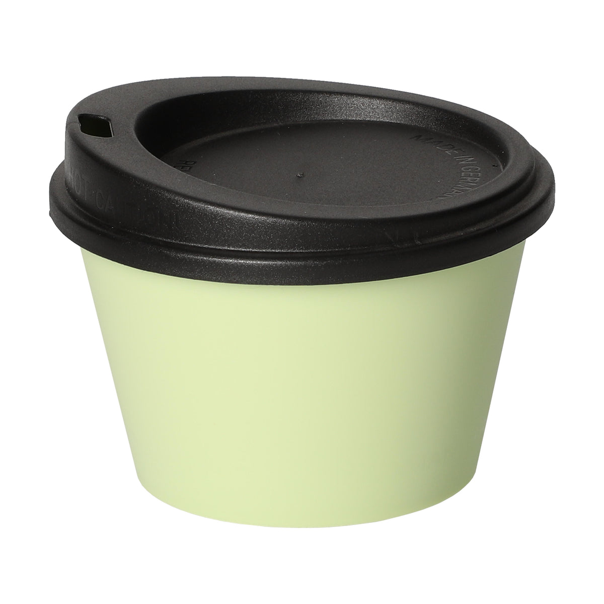 Kaffeebecher „ToGo“, 0,1 l – Geselliges grün / Schwarz