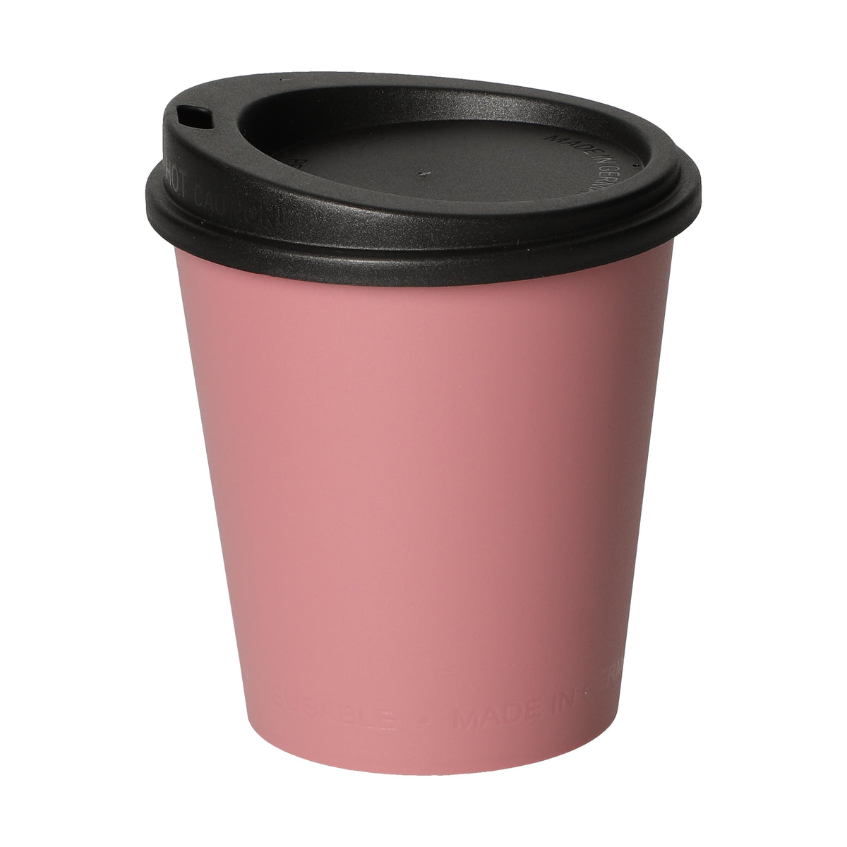 Kaffeebecher „ToGo“, 0,2 l – Raffiniertes rot / Schwarz