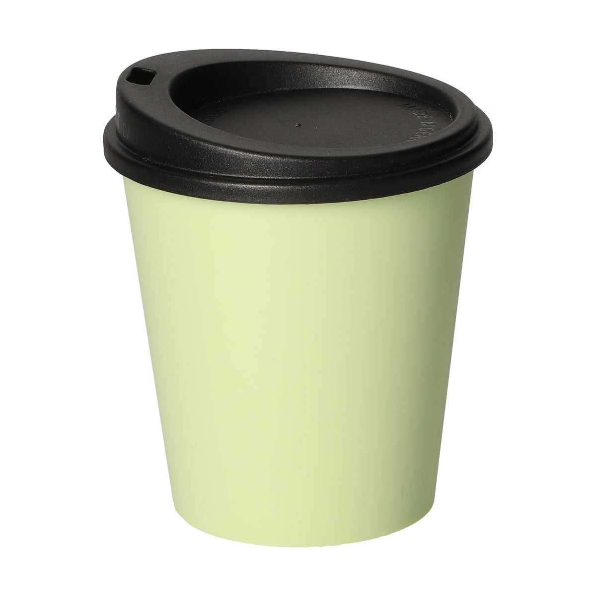 Kaffeebecher „ToGo“, 0,2 l – Geselliges grün / Schwarz