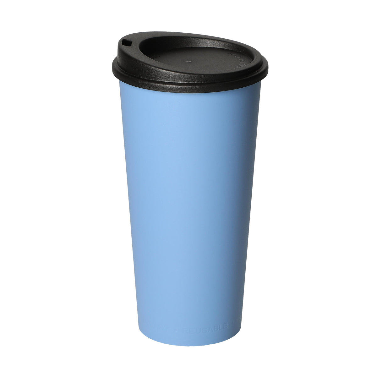 Kaffeebecher „ToGo“, 0,4 l – Behagliches blau / Schwarz