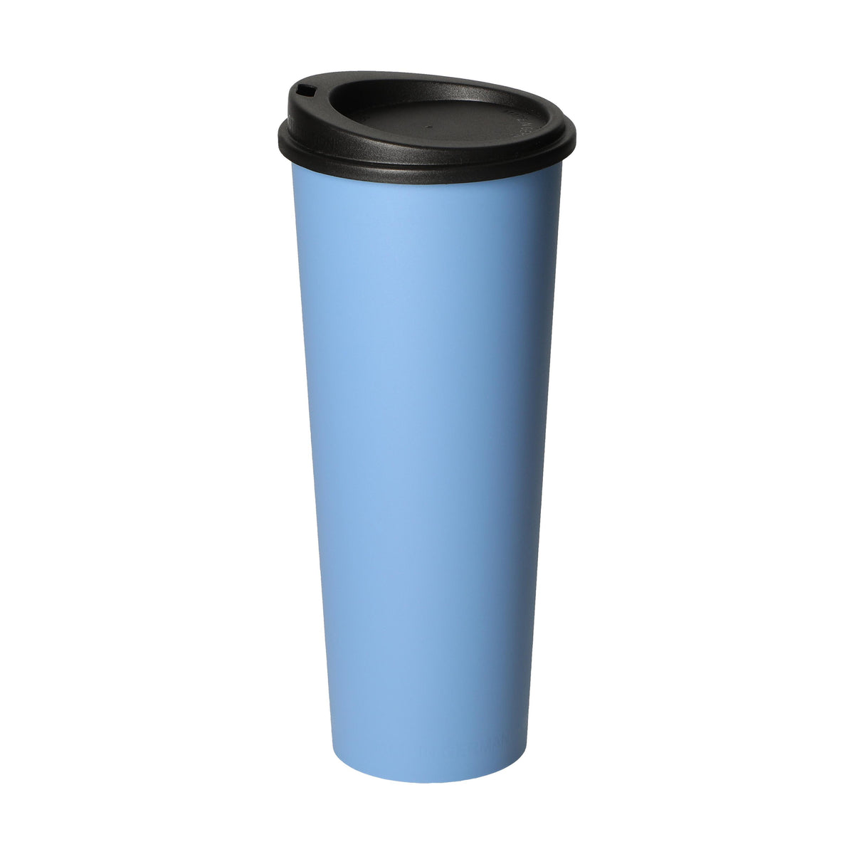 Kaffeebecher „ToGo“, 0,5 l – Behagliches blau / Schwarz