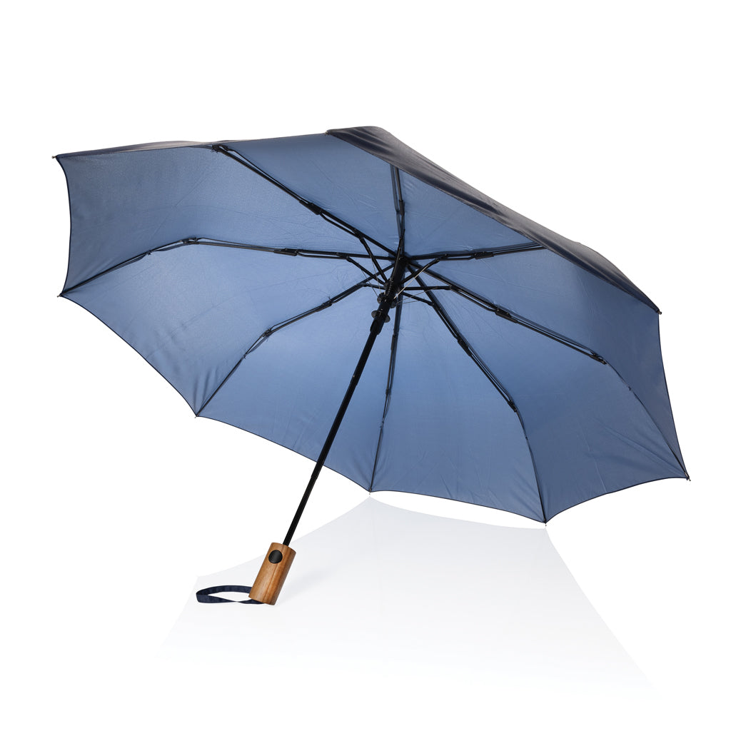 Kaycey 21“ Auto-Open Mini-Regenschirm aus AWARE™ rPET – navy blau