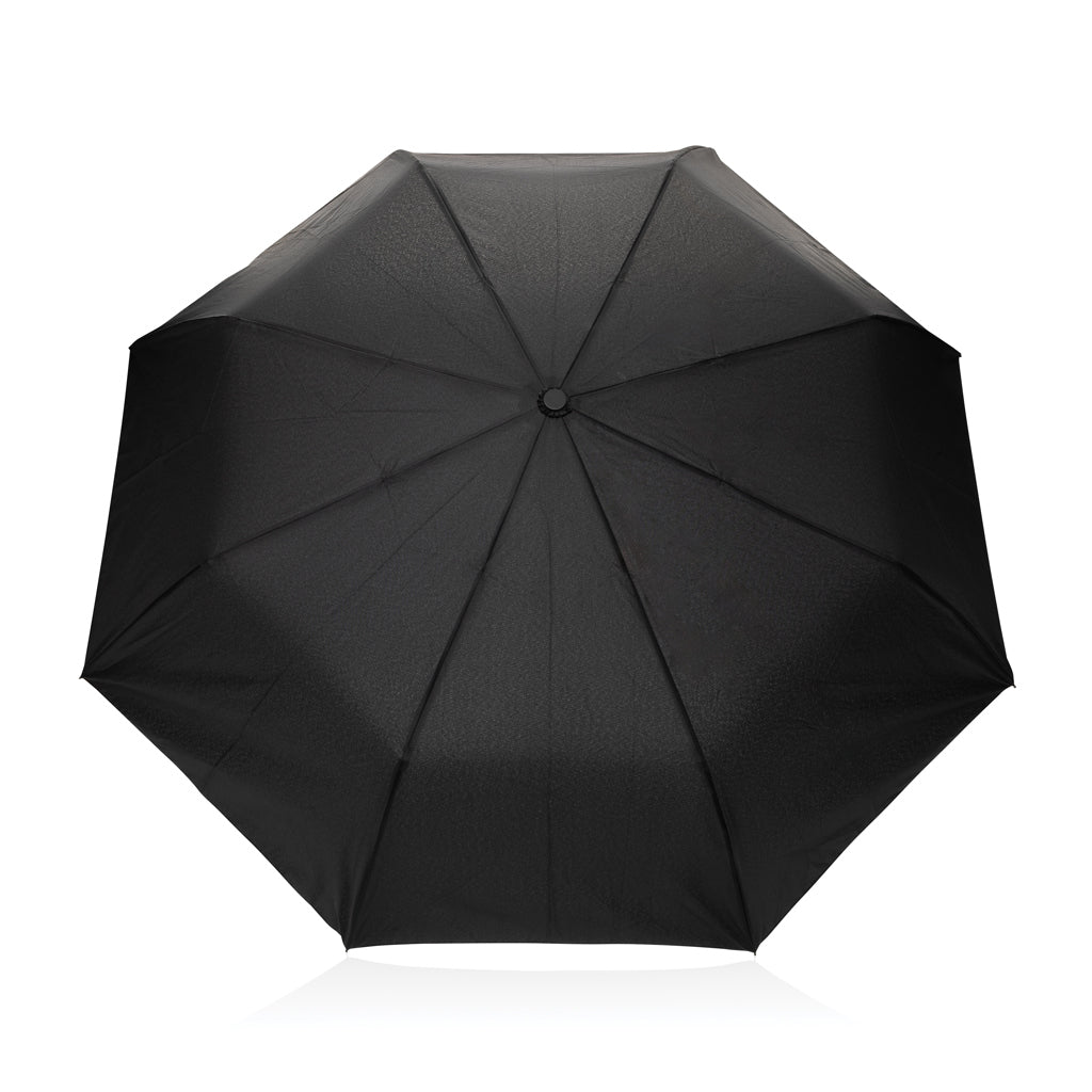 Kaycey 21“ Auto-Open Mini-Regenschirm aus AWARE™ rPET – schwarz