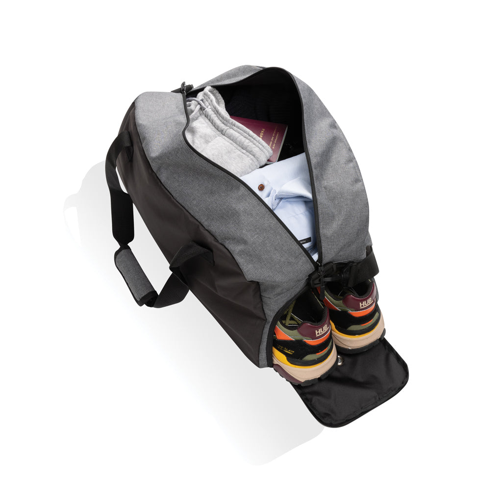 Kazu AWARE™ RPET Weekend-Duffel-Bag – grau