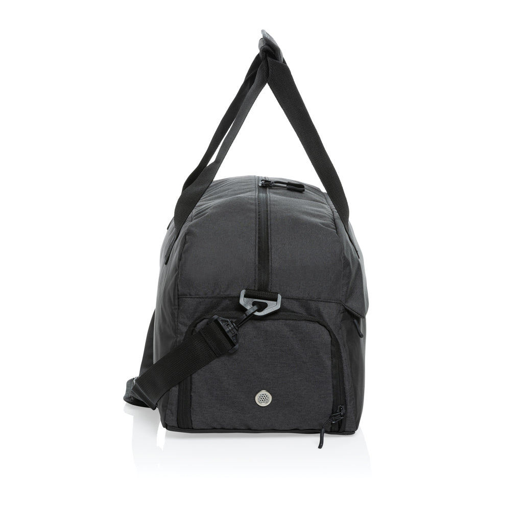 Kazu AWARE™ RPET Weekend-Duffel-Bag – schwarz