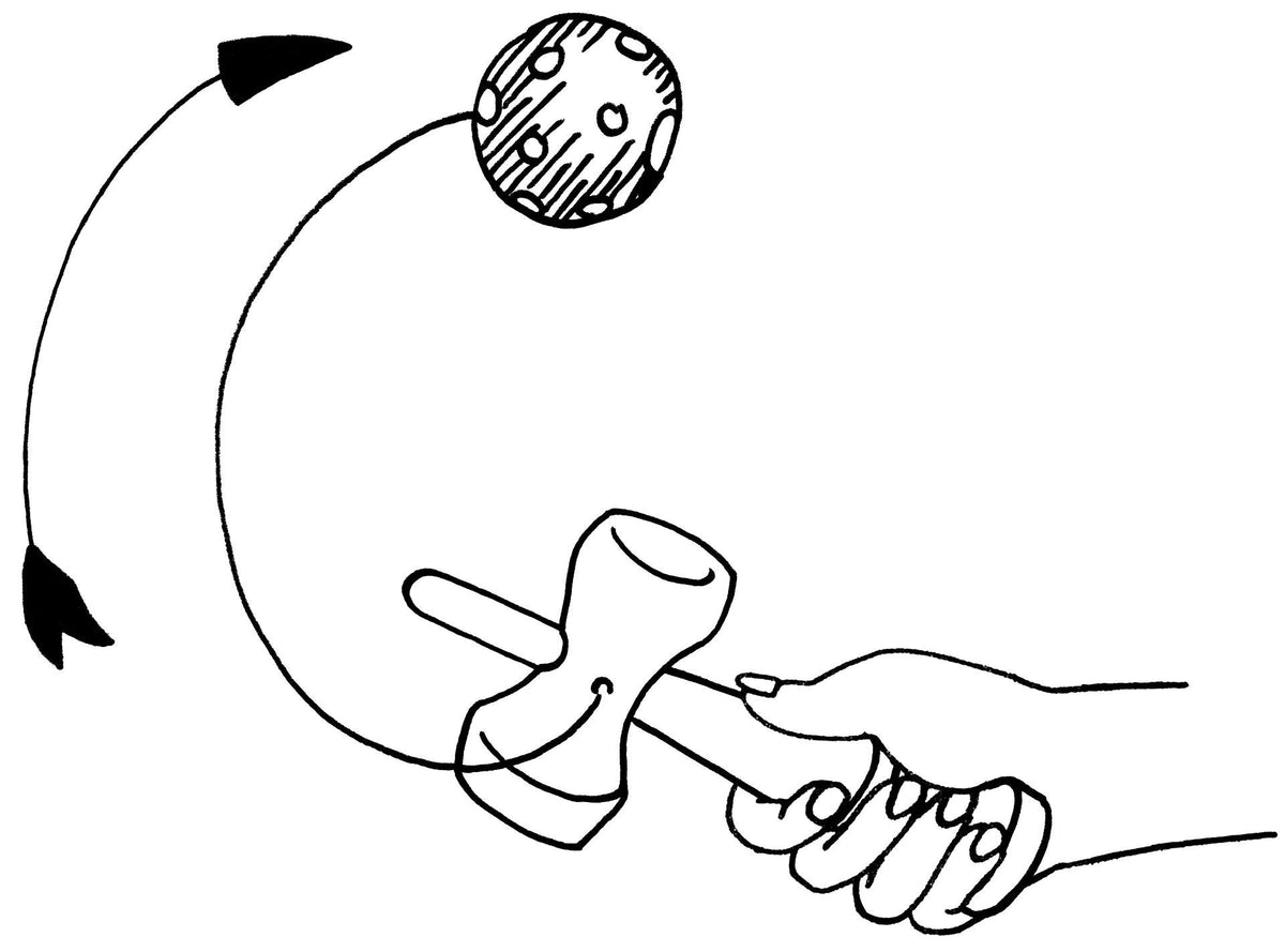 Kendama aus Holz mit rotem Punkteball von goki – Weitere Ansicht