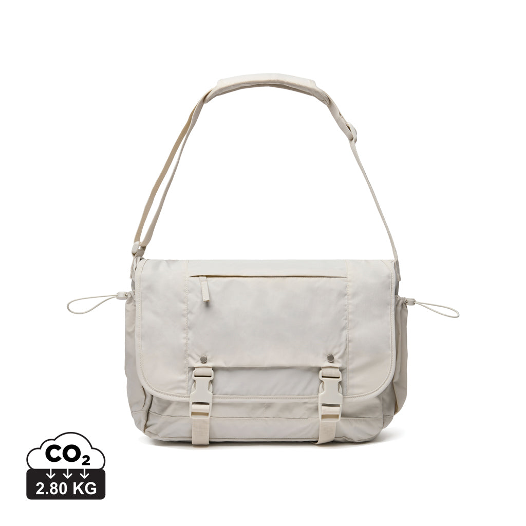 KENTO URBAN 15,6" Messenger aus RCS recyceltem Nylon – beige