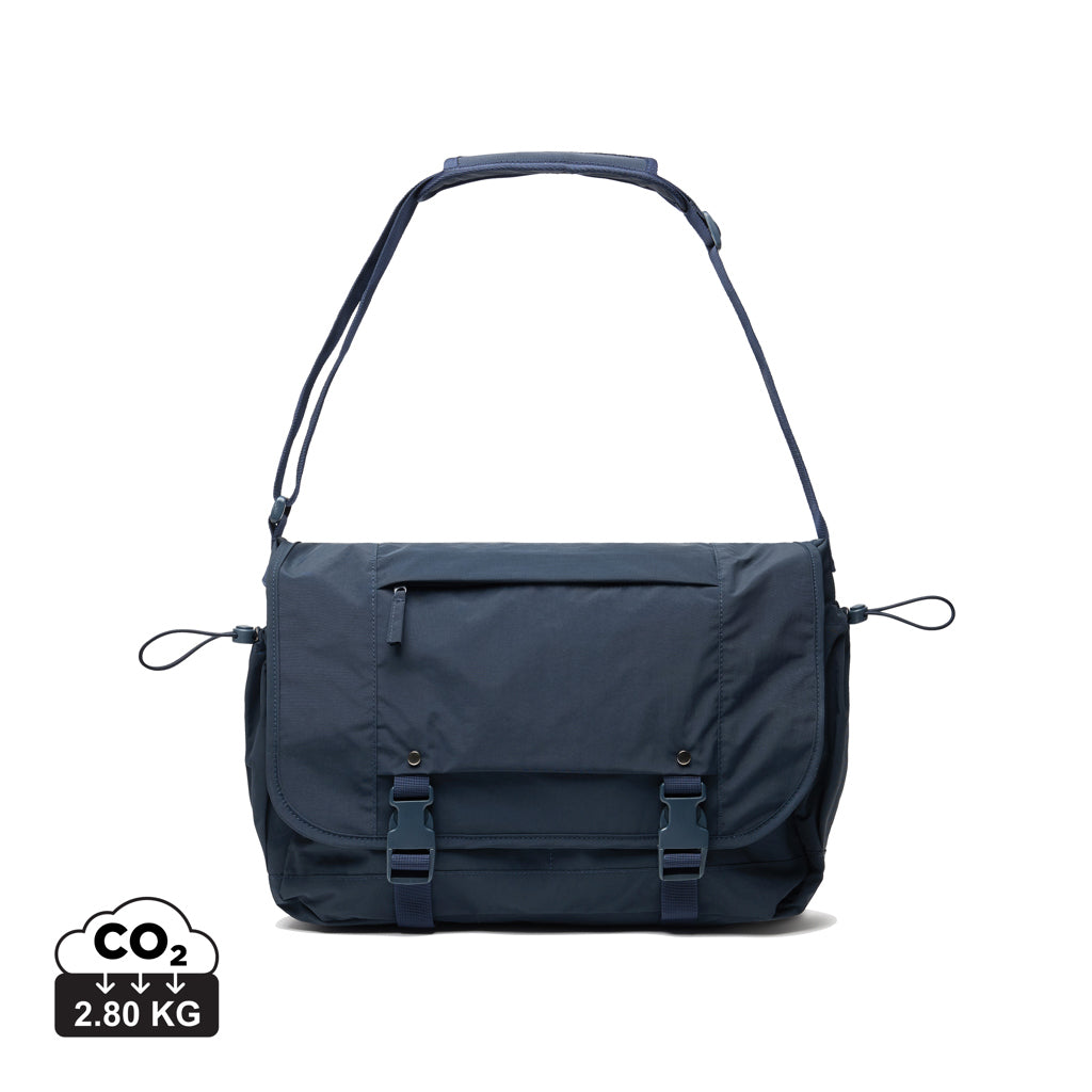 KENTO URBAN 15,6" Messenger aus RCS recyceltem Nylon – navy blau