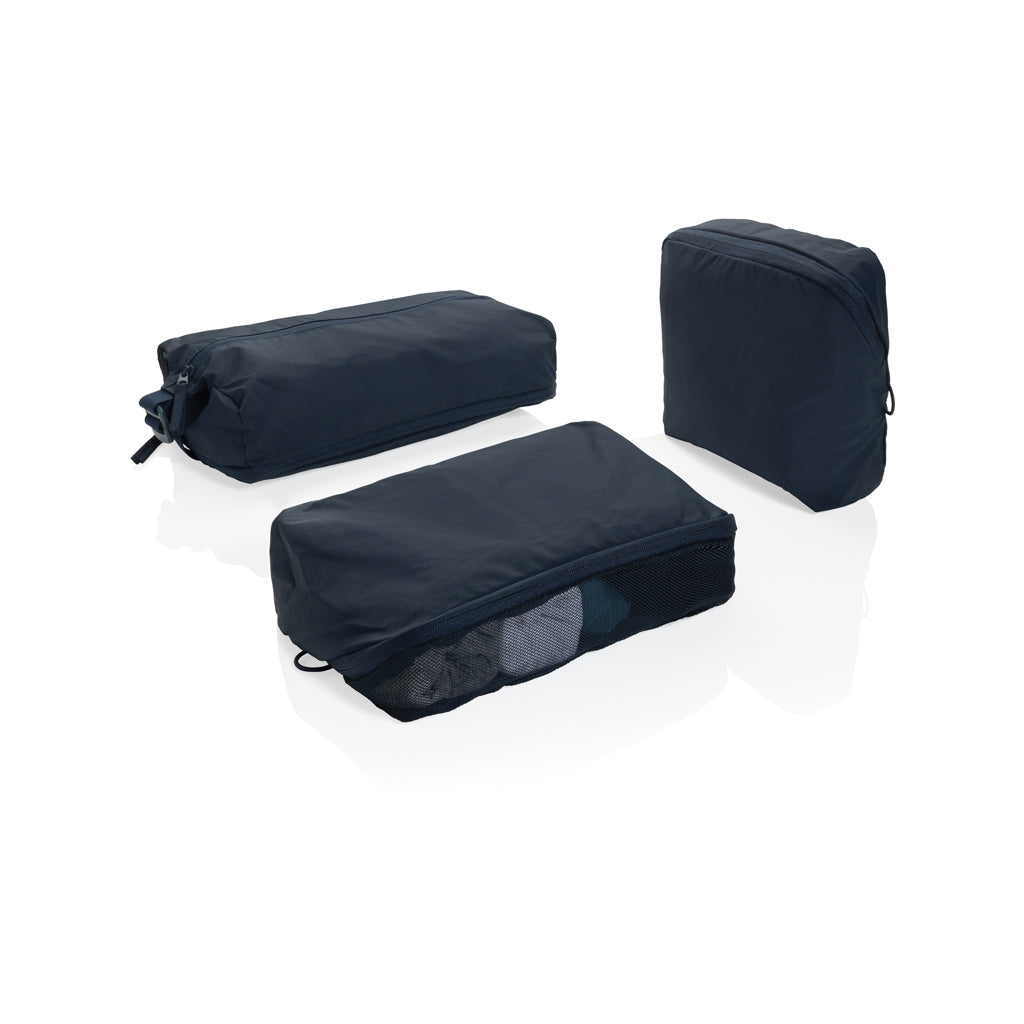 KENTO URBAN Packing Cube Set aus RCS recyceltem Nylon – navy blau