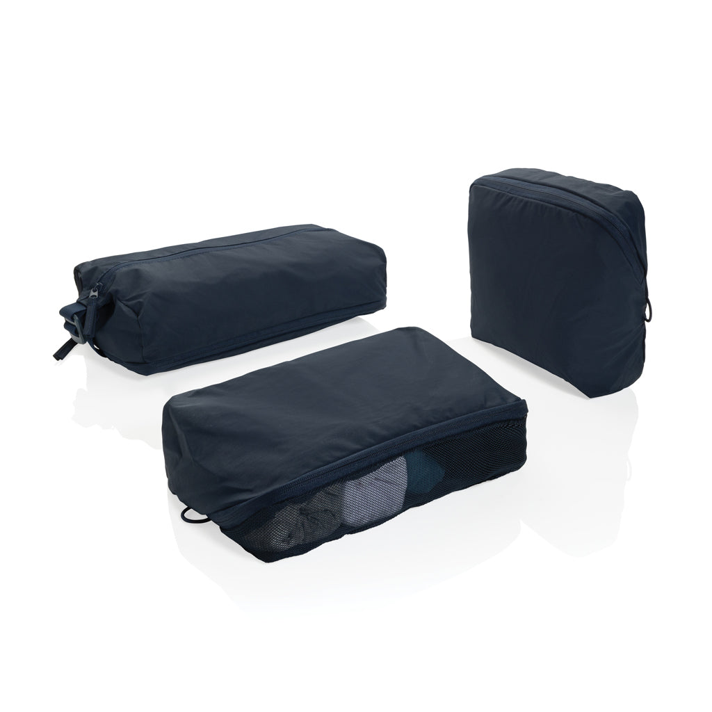 KENTO URBAN Packing Cube Set aus RCS recyceltem Nylon – navy blau