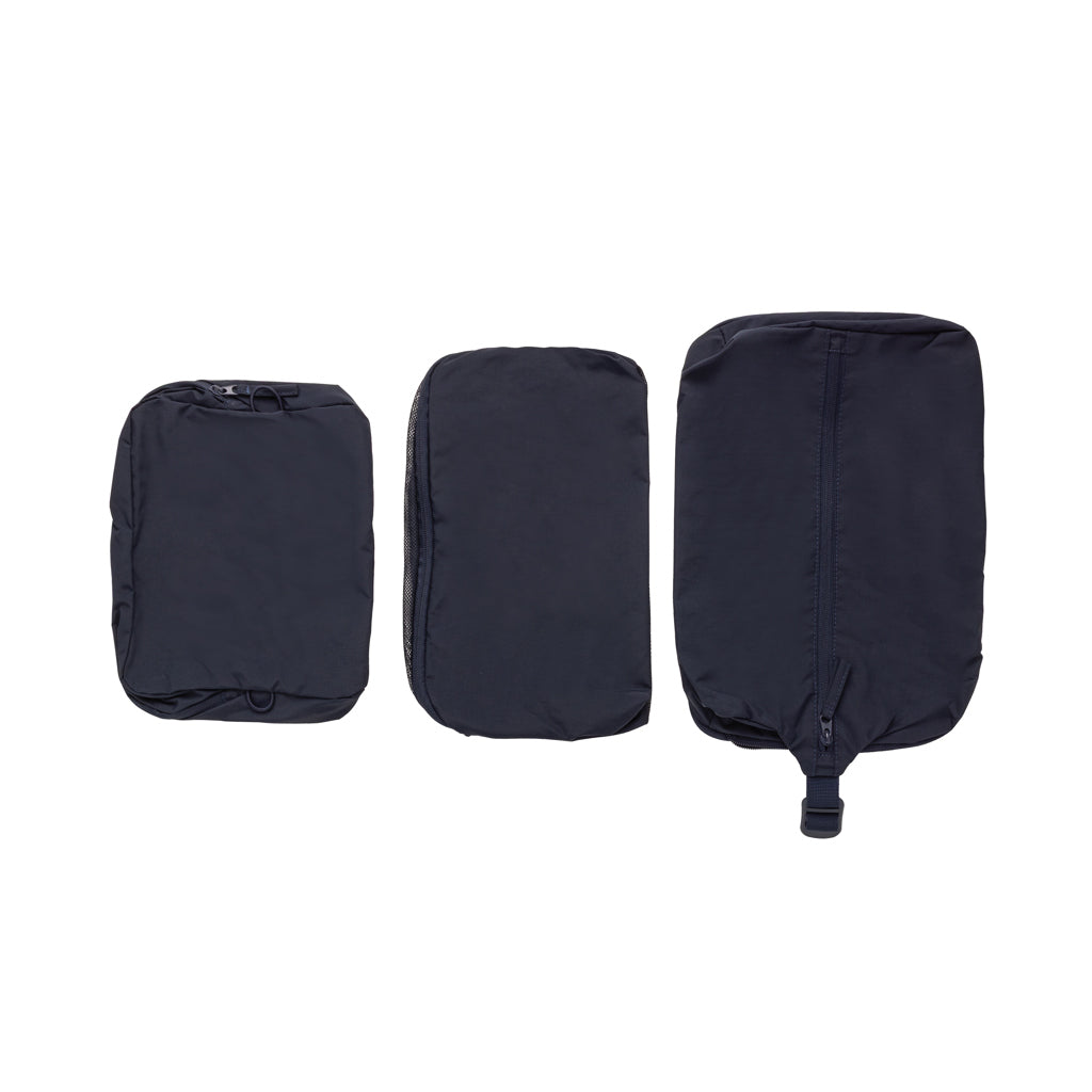 KENTO URBAN Packing Cube Set aus RCS recyceltem Nylon – navy blau