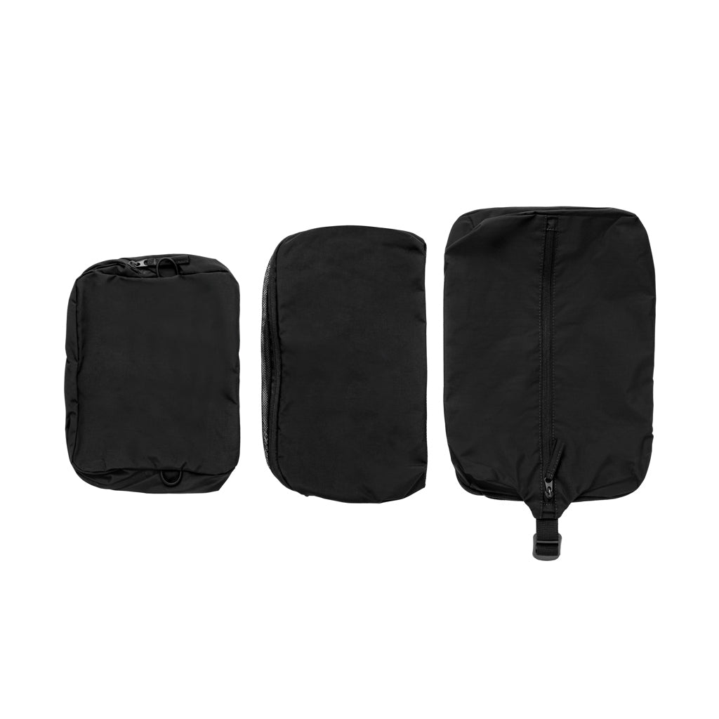 KENTO URBAN Packing Cube Set aus RCS recyceltem Nylon – schwarz