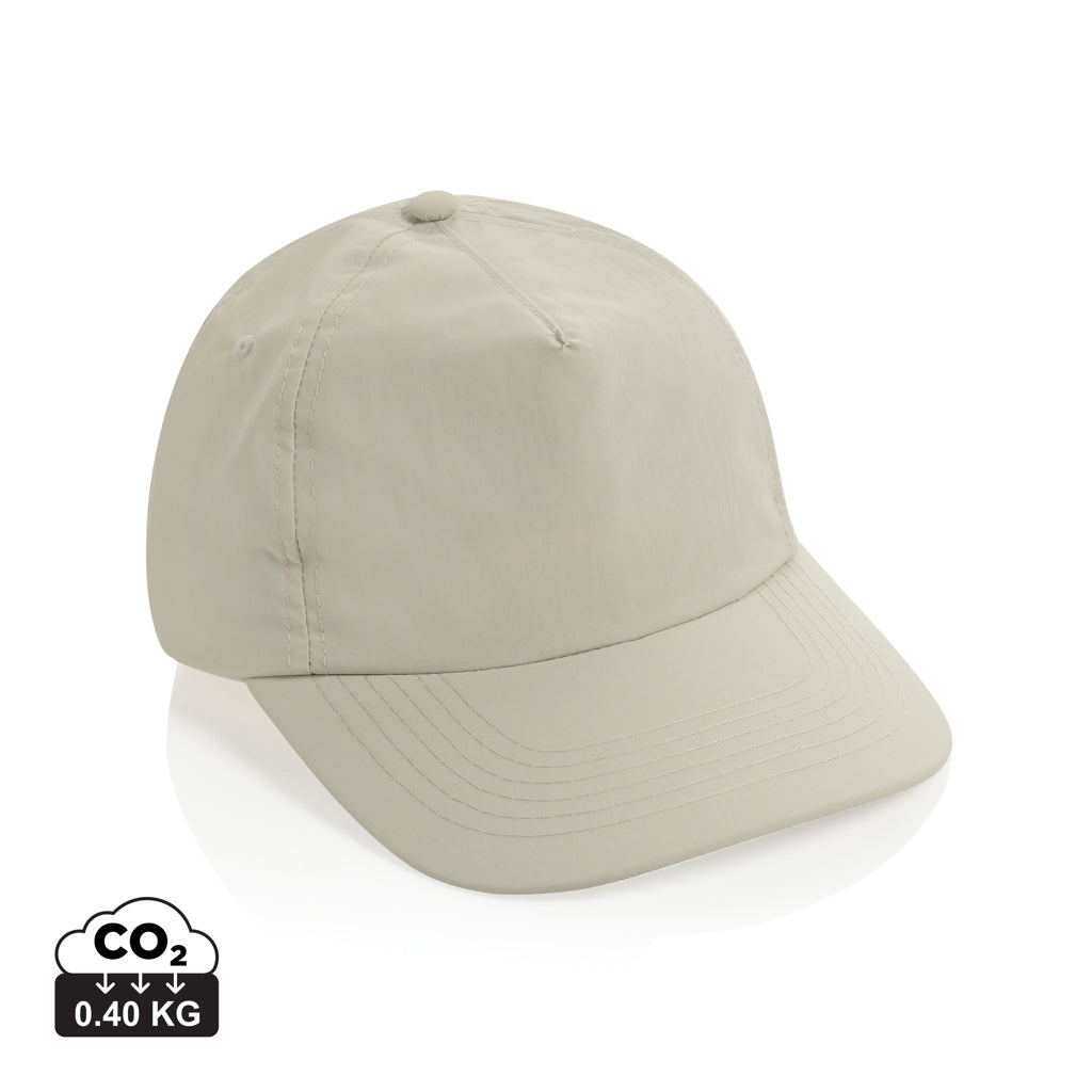 KENTO URBAN RCS 5-Panel-Cap aus RCS recyceltem Nylon – beige
