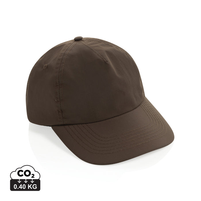 KENTO URBAN RCS 5 Panel Cap aus RCS recyceltem Nylon mit Logo bedrucken